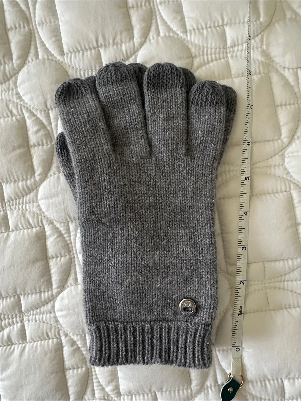 UGG Grey Knit Touchscreen Gloves